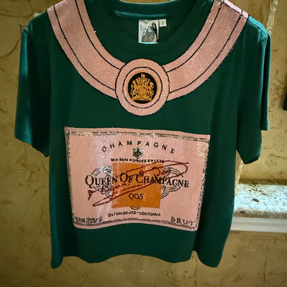 Green and Pink Graphic T-Shirt